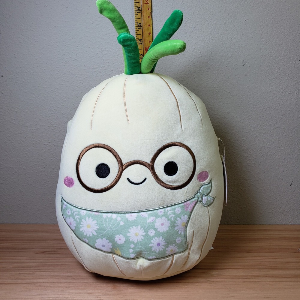 Squishmallows Plush Isolde The Spring Onion Stuffy Easter Gift Garden Veggie NWT